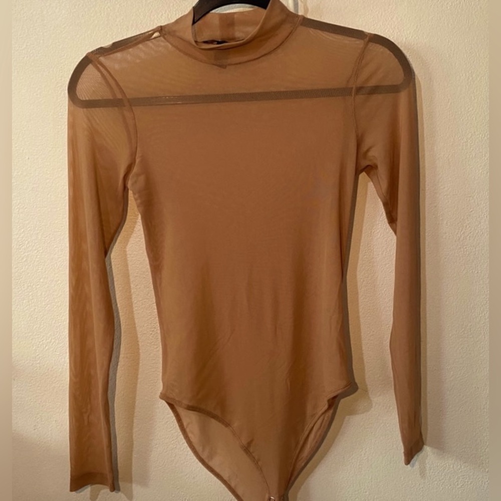 Tan Mesh Body Suit